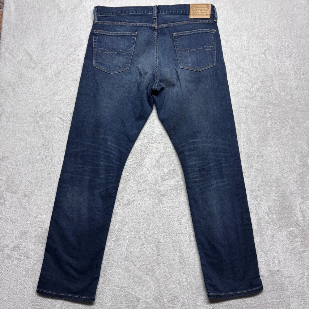 Polo Ralph Lauren Jeans Mens 34x32 Sullivan Slim Blue Stretch Denim EUC